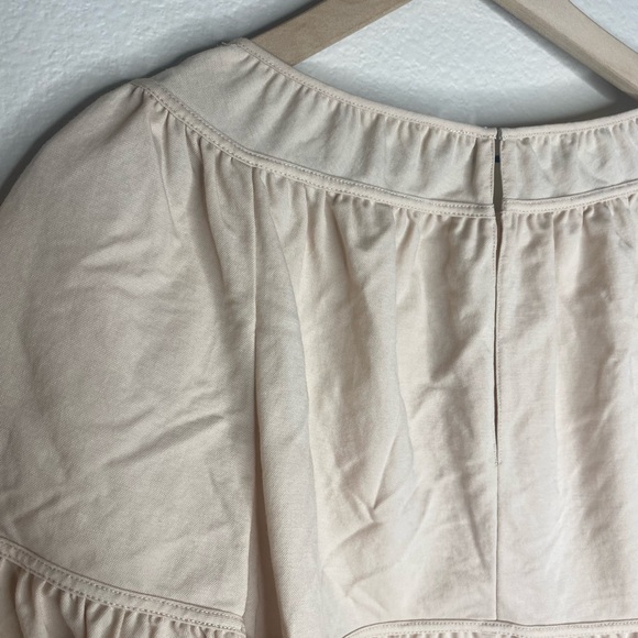 NEW Rebecca Taylor Pique Tiered Flowy Top in Marzapan / Cream / Medium - Picture 8 of 8